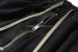 Nuevo con etiquetas recubiertas de cintura alta con ojales de Metal bolsillos de carga para hombres Cargo negro Cargobela pantalones cortos Bauhaus algodón Bermudas Zip Shorts - Product Image 4