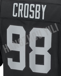 Người đàn ông thanh niên phụ nữ 98 maxxcrosby 2 Ashton jeanty 89 Brock Bowers 7 geno Smith 34 bo Jackson bóng đá Jersey - Product Image 3