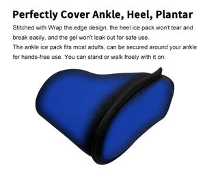 पौधारोपण के लिए नया गर्म और ठंडा जेल फुट लपेटें, चील टेन्टोनाइटिस, टखने के स्पायर, पैर में दर्द से राहत के लिए फिर से इस्तेमाल किया बर्फ पैक - Product Image 6