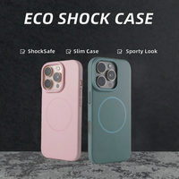 Coque de téléphone antichoc fine et écologique en PC givré multicolore de qualité supérieure à prix de gros pour 16 17 Pro Max
