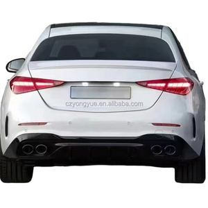 W206 phía sau nâng cấp môi amg63 C63 C43 AMG khuếch tán phía sau cho Mercedes Benz C Class w206 2022 2023 + - Product Image 6