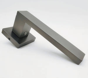 热卖哑光黑锌铝入口木质淋浴玻璃门拉门拉手 - Product Image 2