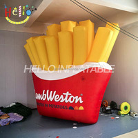 Promotion publicitaire de restauration rapide : modèle alimentaire géant gonflable de hamburger et frites