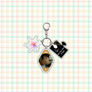 Venta al por mayor de accesorios de estilo coreano EXO: Colgante para mochila y llavero con impresión UV en acrílico del álbum Hear Me Out - Product Image 4