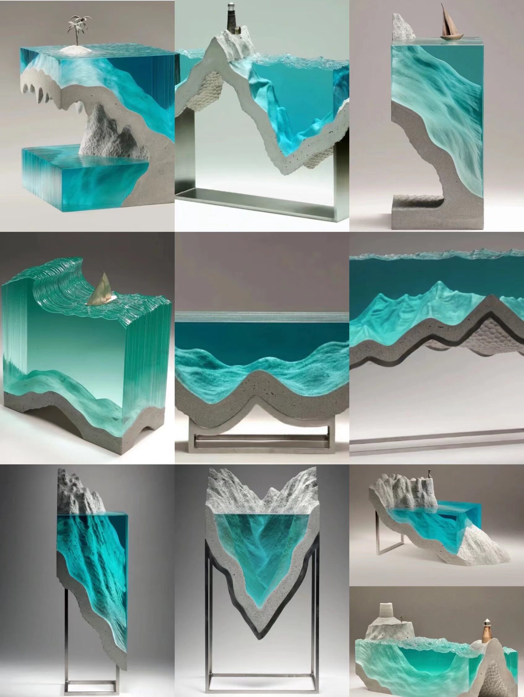Bleu transparent