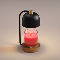 Lampe de décoration vintage pour la maison, diffuseur d'huiles essentielles électrique pour chambre à coucher, chauffe-ambiance avec minuterie et luminosité réglable, lampe chauffe-bougie