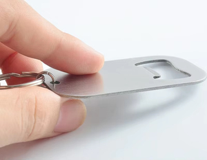 스테인리스 스틸 독택 병따개 키링 키체인 - Product Image 3