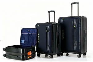 Ensemble de valises rigides en ABS, extensibles, avec serrure TSA, roulettes pivotantes à 360 degrés, bagages de voyage unisexes avec poignée souple - Product Image 1