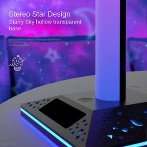 Lámpara de Escritorio Moderna de PVC con Sincronización Musical, RGB Eléctrica, con Tira de Luz LED Regulable para Uso en Hoteles y Gancho para Auriculares - Product Image 3