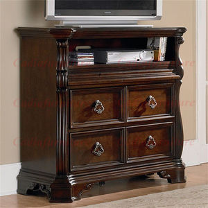 Meubles de chambre à coucher en bois sculpté américain de luxe, style classique, ensemble de chambre à coucher, lit king-size européen - Product Image 6