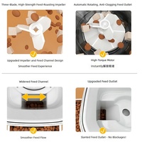 Distributeur automatique de nourriture pour animaux de compagnie WiFi 5L avec caméra de visioconférence bidirectionnelle, vision nocturne, reconnaissance IA, design portable et mignon pour chats et chiens