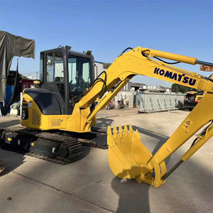 Excavatrice sur chenilles Komatsu PC55MR d'occasion, mini-pelle hydraulique de 5,5 tonnes avec moteur, boîte de vitesses et pompe - Product Image 6