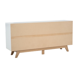 Stylish White Oak Colour MANDO 1.6M Sideboard Two-Tone Buffet Cabinet with Large Storage for Modern Dining Room and Living Area - Product Image 3