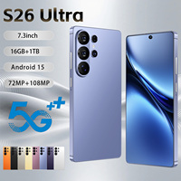 Versión Global, 16GB+1TB, S26 Ultra, Android 15, 5G LTE, Teléfono Inteligente con Doble SIM, Reconocimiento Facial, Nuevo, HD
