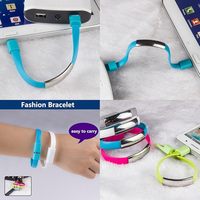Bracelet de Charge et de Synchronisation USB Type C Multicolore Tendance pour Téléphone Portable