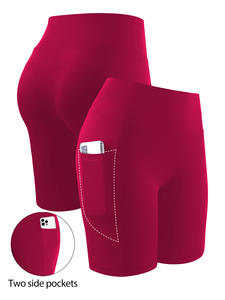 TEMU Hot Sale Plus Size Five Points Yoga Pants with Crescent Pocket 150KG Chubby Girls Thin High Waist <b>Slim</b> Fit <b>Leggings</b> - Product Image 2