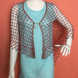 Ecowalson eleganti da donna abiti da sera scialli a rete cava damigella sposa da sposa boleri da sposa avvolge decorazione da donna per festa scialle - Product Image 5