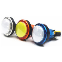 Botón pulsador de juego de plástico iluminado momentáneo redondo de 37 mm de la fábrica ChiLong
