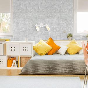 Papel tapiz de lino gris 3D, papel tapiz de pelar y pegar, papel de contacto gris, papel de pared extraíble autoadhesivo, <span class=keywords><strong>vinilo</strong></span> <span class=keywords><strong>para</strong></span> pared de gabinetes - Product Image 3