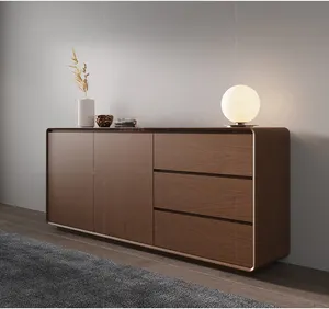 Mueble moderno de lujo para comedor y sala de estar, Aparador de madera de alto brillo