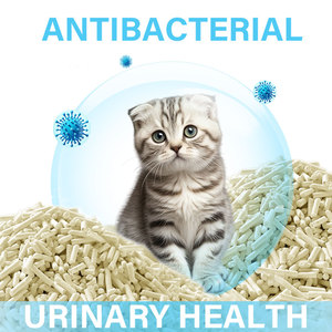 Arena para gatos de tofu de varios sabores al por mayor fabricante OEM 6L 7L fibra vegetal natural fuerte aglomeración arena para gatos desechable - Product Image 2