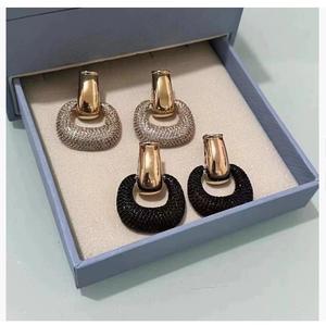 Đồng kim cương thời trang thả Bông tai thiết kế sang trọng độc đáo của phụ nữ với các yếu tố ánh sáng - Product Image 1