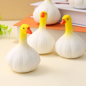 Nuevo y Creativo Juguete Antiestrés de TPR con Forma de Pato y Ajo, de Rebote Lento, para Amasar con la Mano - Product Image 1