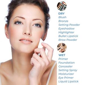 Éponges de maquillage blanches en latex NBR SBR, forme de triangle, applicateurs de fond de teint cosmétique, lavables, 35x50x20mm - Product Image 6