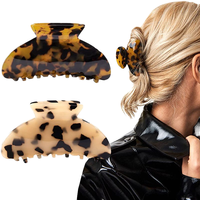 Pince à cheveux élégante en forme de croissant pour femme, en acétate, personnalisable, vente en gros Ume