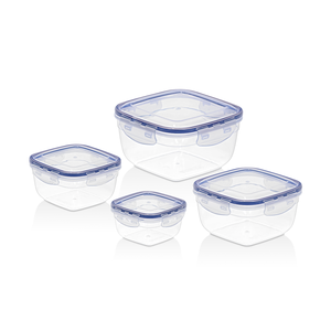 900 ml Airtight Square Food Container BPA Free Plastic Leakproof <b>Storage</b> <b>Box</b> - Product Image 3