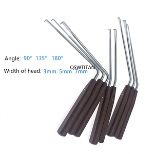 Dây thần kinh gốc móc rút lại thép không gỉ dây thần kinh kéo móc với tay cầm bằng gỗ xương não rút lại - Product Image 3