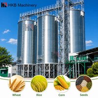 Prix du silo en acier pour riz, maïs, paddy et graines d'arachides