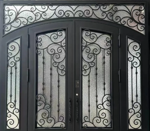 Panel <span class=keywords><strong>de</strong></span> <span class=keywords><strong>Vidrio</strong></span> Templado <span class=keywords><strong>de</strong></span> Seguridad Decorativo <span class=keywords><strong>y</strong></span> Elegante <span class=keywords><strong>de</strong></span> <span class=keywords><strong>Hierro</strong></span> <span class=keywords><strong>Forjado</strong></span> <span class=keywords><strong>de</strong></span> Alta Calidad Shouhua para Puertas <span class=keywords><strong>de</strong></span> Entrada Residenciales - Product Image 3