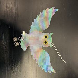 Ahuyentador de Aves Reflectante Colgante en Forma de Búho para Jardín Exterior, en Oferta - Product Image 5