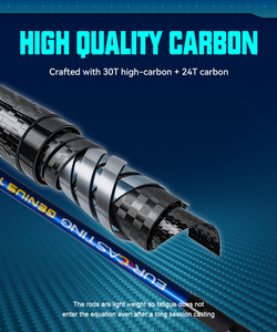 HONOREAL Seaguide SIC 30T Carbon 4.2m 4.5m 80-130g Porte-<span class=keywords><strong>moulinet</strong></span> en acier pour eau salée télescopique 6 sections 250g Cannes à pêche surf - Product Image 2