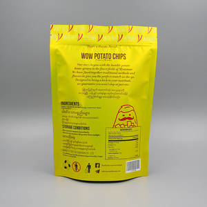 أكياس تغليف مخصصة للوجبات الخفيفة من البلاستيك المغلف بطباعة مخصصة، مناسبة للطعام، لتغليف رقائق الموز / البطاطس بسعر المصنع - Product Image 3