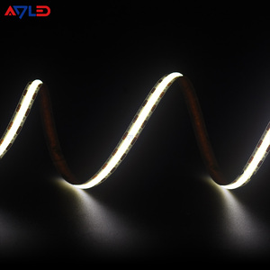 24V cao CRI 528chip 10W 2700K lão hóa thử nghiệm heatless <span class=keywords><strong>COB</strong></span> Dải Ce RoHS ul chứng nhận 8mm linh hoạt 2oz Đồng PCB <span class=keywords><strong>COB</strong></span> dải ánh sáng - Product Image 2