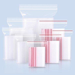 Penjualan Langsung Pabrik Grosir Kantong Plastik PE Transparan Tahan Air dengan Ziplock untuk Kemasan Makanan, Menerima Cetak Kustom - Product Image 3