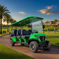 Carrito de Golf Eléctrico de 8 Pasajeros para Turismo, 4.0kW, 35km/h, 4350mm, Batería de Litio, para Campos de Golf, Resorts y Parques, Venta al Por Mayor