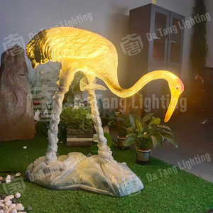 Lampe décorative grue du Nouvel An, sculpture lumineuse LED extérieure IP65 pour parc, paysage et décoration de festival - Product Image 5
