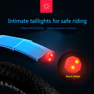 Garde-boue télescopique pour VTT <span class=keywords><strong>26</strong></span> <span class=keywords><strong>pouces</strong></span> avec feu arrière, protection anti-éclaboussures étendue, accessoires de cyclisme universels - Product Image 4