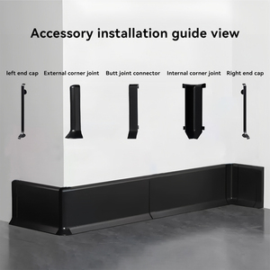 Plinthe en alliage d'aluminium de haute qualité et durable, adaptée aux salons, chambres, cuisines et autres espaces domestiques - Product Image 3