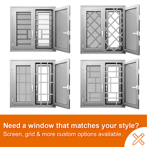 कारखाने प्रत्यक्ष अनुकूलित डबल ग्लेज़ेज्ड विंडोज विनाइल प्लास्टिक कैसमेंट खिड़कियां आंतरिक pvc विंडोज़ - Product Image 5