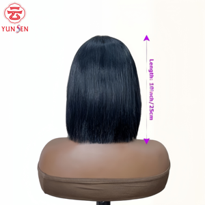 <span class=keywords><strong>ผม</strong></span>แท้ 100% แบบเต็มศีรษะ <span class=keywords><strong>ทรง</strong></span>บ๊อบสั้นตรง มีสินค้าพร้อมส่งสำหรับผู้หญิง - Product Image 4
