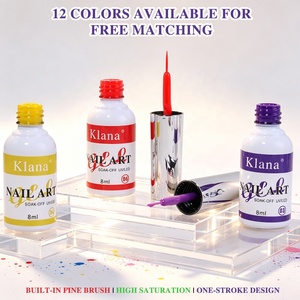 Factory Bulk Supply 2026 <b>Nail</b> Art Line <b>Gel</b> Polish <b>Set</b> Line Drawing <b>Nail</b> <b>Gel</b> <b>Nails</b> Art Kit Smooth Fine Lines For <b>Nail</b> Salon - Product Image 5