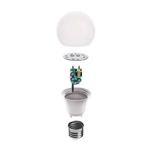 Nhà Máy Trung Quốc Cung Cấp Bán Buôn 5000K 400lm 550lm E26 E27 B22d PC Bìa Nhôm PBT Trắng A55 A60 A65 A70 A80 A95 LED SMD Bóng Đèn - Product Image 5