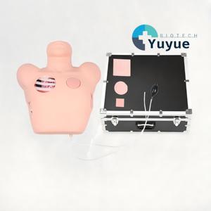 แบบจำลองฝึกหัดการเจาะและระบายน้ำในช่องท้องทรวงอกขั้นสูง - เครื่องจำลองภาวะเลือดและอากาศอุดตันในทรวงอกสำหรับการฝึกอบรมฉุกเฉินทางการแพทย์ - Product Image 1