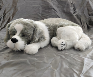 Boneka Anjing Tidur Realistis 24Cm, Mainan Anak-Anak, Dioperasikan dengan Baterai, Anjing Tidur Bernapas Seperti Anjing Sungguhan - Product Image 5
