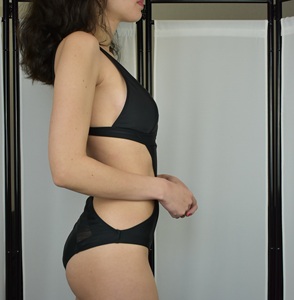 Bañador de una pieza para mujer, traje de baño de Color liso, de alta calidad - Product Image 4