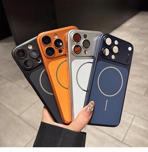 <span class=keywords><strong>Étui</strong></span> magnétique d'origine pour téléphone 17/16/15/14 Pro Max avec coque arrière et cadre d'objectif - Product Image 1